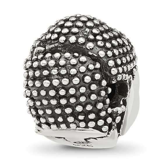 Sterling Silver Reflections Buddha Head Hinged Bead