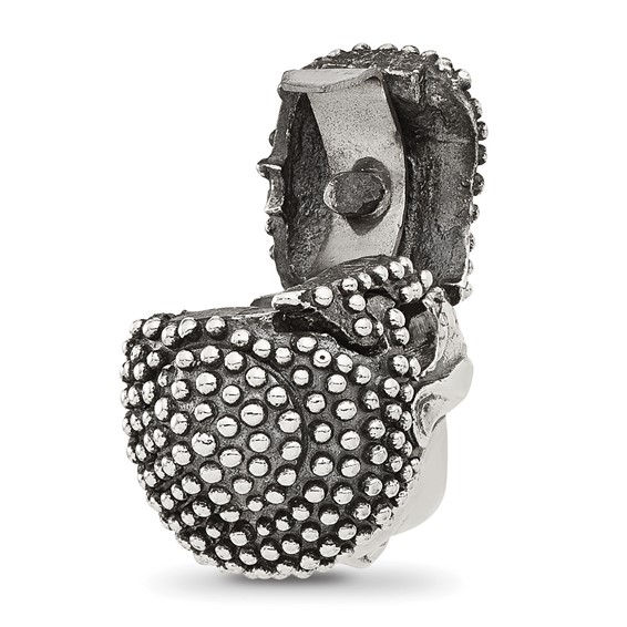 Sterling Silver Reflections Buddha Head Hinged Bead