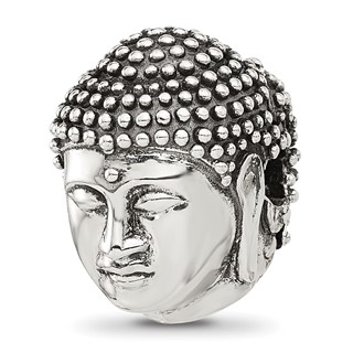 Sterling Silver Reflections Buddha Head Hinged Bead