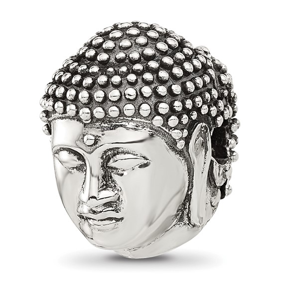 Sterling Silver Reflections Buddha Head Hinged Bead