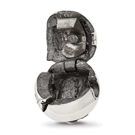 Sterling Silver Reflections Fleur-de-lis Hinged Bead