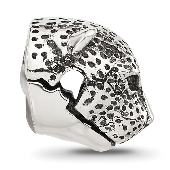 Sterling Silver Reflections Polished Jaguar Head Hinged Bead