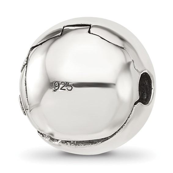 Sterling Silver Reflections Polished Circle Tree of Life Hinged Bead