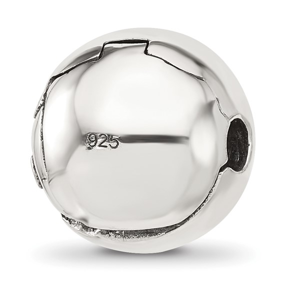 Sterling Silver Reflections Polished Circle Anchor Hinged Bead