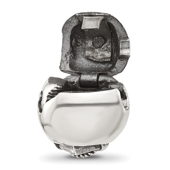 Sterling Silver Reflections Polished Circle Anchor Hinged Bead