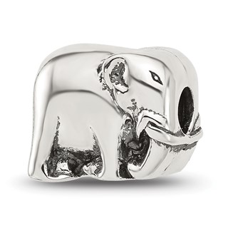 Sterling Silver Reflections Elephant Clip Bead