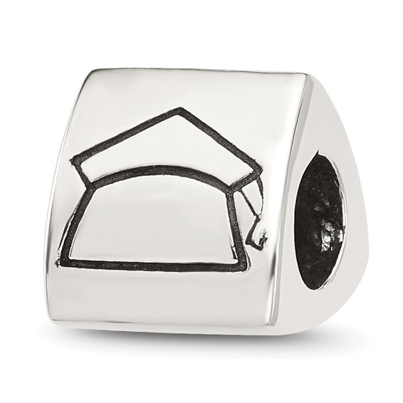 Sterling Silver Reflections Grad 2024 Cap Trilogy Bead