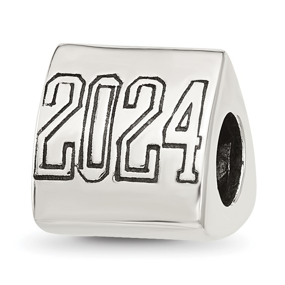 Sterling Silver Reflections Grad 2024 Cap Trilogy Bead