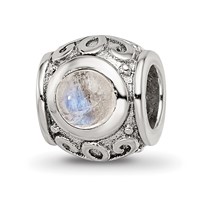 Sterling Silver Reflections Moonstone Bead view 1