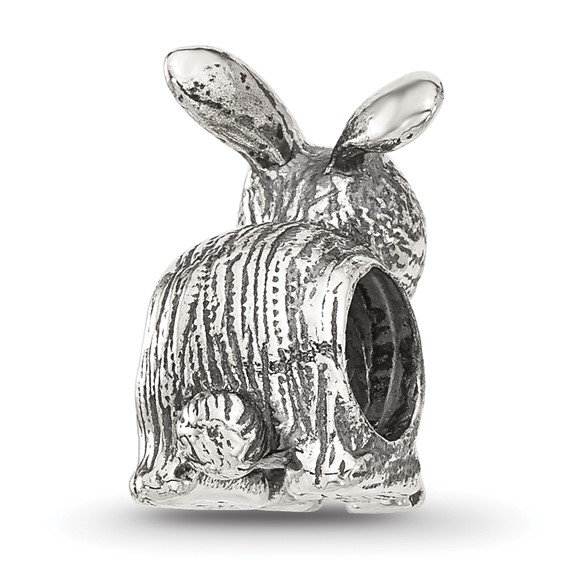 Sterling Silver Reflections Antiqued Bunny Bead