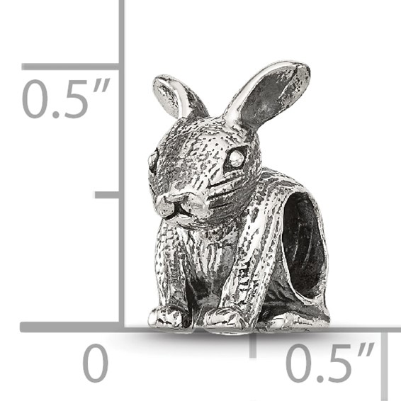Sterling Silver Reflections Antiqued Bunny Bead