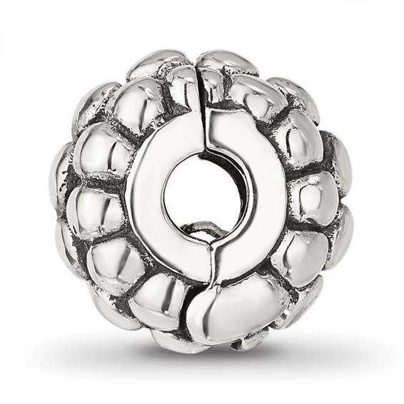 Sterling Silver Reflections Polished Beaded Clip Bead