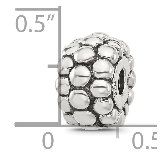 Sterling Silver Reflections Polished Beaded Clip Bead