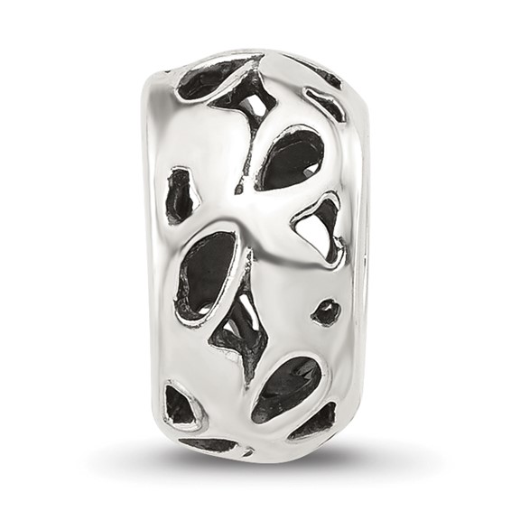 Sterling Silver Reflections Design Spacer  Bead