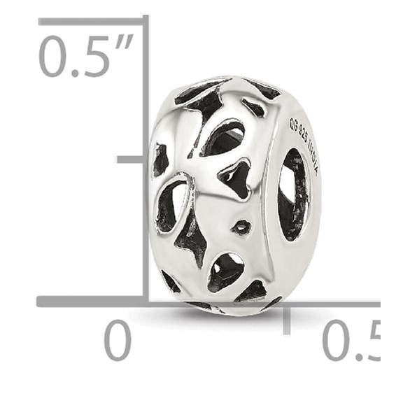 Sterling Silver Reflections Design Spacer  Bead
