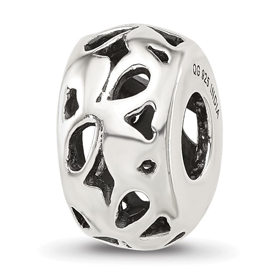Sterling Silver Reflections Design Spacer  Bead