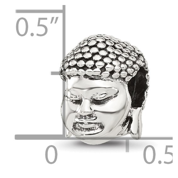 Sterling Silver Reflections Budda Head Bead