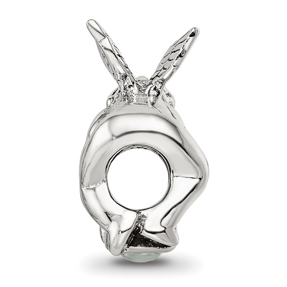 Sterling Silver Reflections June CZ Antiqued Bead