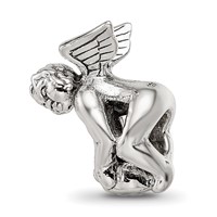 Sterling Silver Reflections June CZ Antiqued Bead view 5