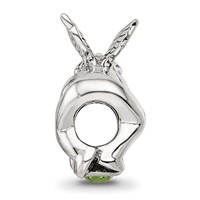 Sterling Silver Reflections August CZ Antiqued Bead view 2