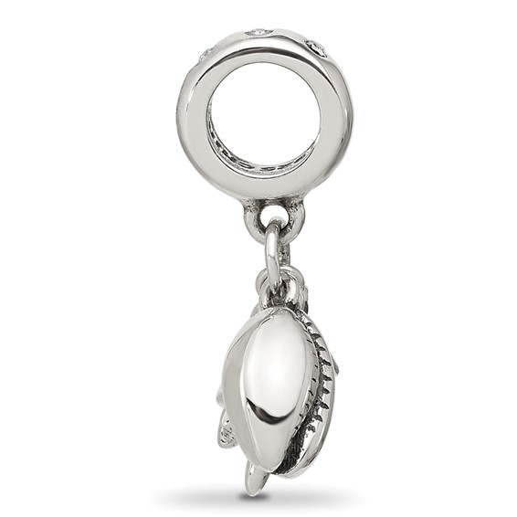 Sterling Silver Reflections Enamel Turtle, Shell & Starfish Dangle Bead