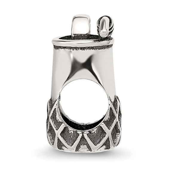 Sterling Silver Reflections Enamel Lime In Fancy Drink Bead