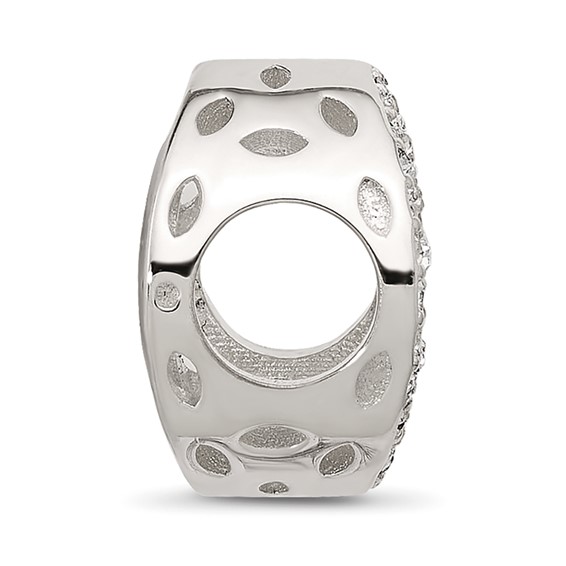 Sterling Silver Reflections Crystal & Gold-tone Family Tree Bead