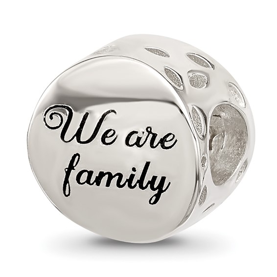 Sterling Silver Reflections Crystal & Gold-tone Family Tree Bead