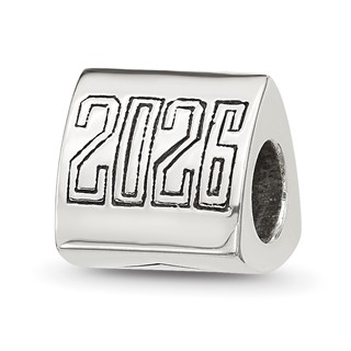 Sterling Silver Polished 2026 Graduation Bead
