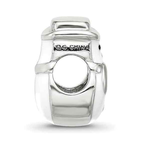 Sterling Silver Reflections Kids Enamel Snowman With Hat Bead