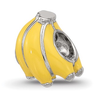 Sterling Silver Reflections Kids Enamel Banana Bunch Bead