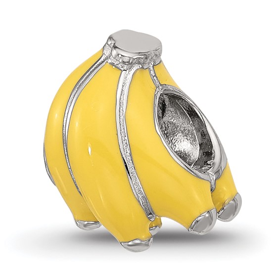 Sterling Silver Reflections Kids Enamel Banana Bunch Bead