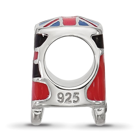 Sterling Silver Reflections Kids Enamel London Bus Bead