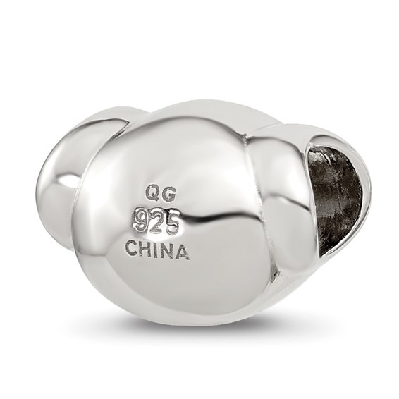 Sterling Silver Reflections Enamel Koala Bear Face Bead