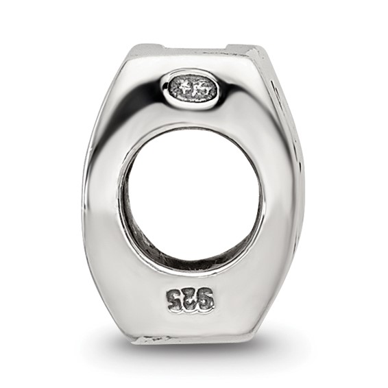 Sterling Silver Reflections Taurus Zodiac Antiqued Bead