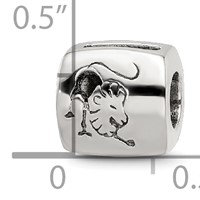 Sterling Silver Reflections Leo Zodiac Antiqued Bead view 4