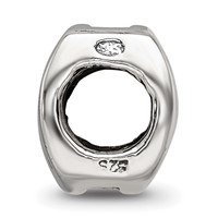 Sterling Silver Reflections Aquarius Zodiac Antiqued Bead view 2