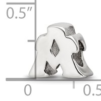 Sterling Silver Reflections Letter a Bead view 4