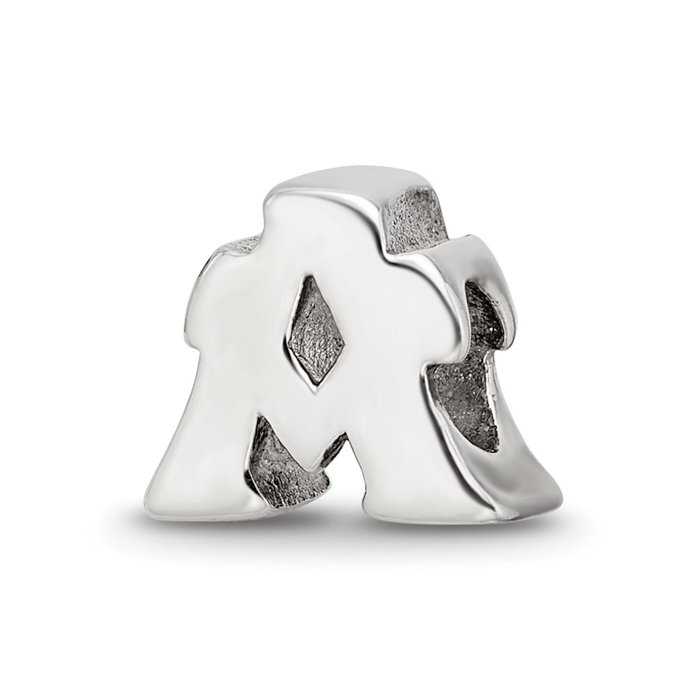 Sterling Silver Reflections Letter a Bead