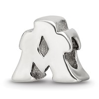 Sterling Silver Reflections Letter a Bead view 1
