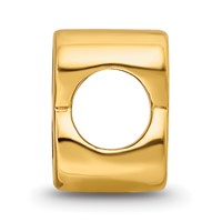 Sterling Silver Gold-plated Reflections Letter B Bead view 2