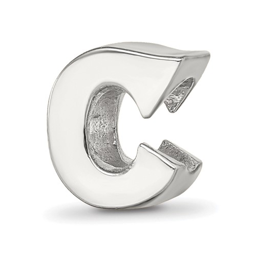 Sterling Silver Reflections Letter C Bead