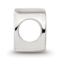 Sterling Silver Reflections Letter D Bead view 2