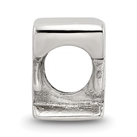 Sterling Silver Reflections Letter F Bead view 2