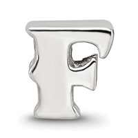 Sterling Silver Reflections Letter F Bead view 3