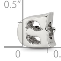 Sterling Silver Reflections Letter G Bead view 4