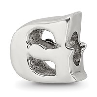 Sterling Silver Reflections Letter G Bead view 1