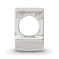 Sterling Silver Reflections Letter J Bead view 2