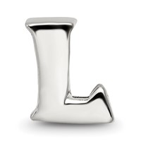 Sterling Silver Reflections Letter L Bead view 3