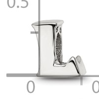 Sterling Silver Reflections Letter L Bead view 4